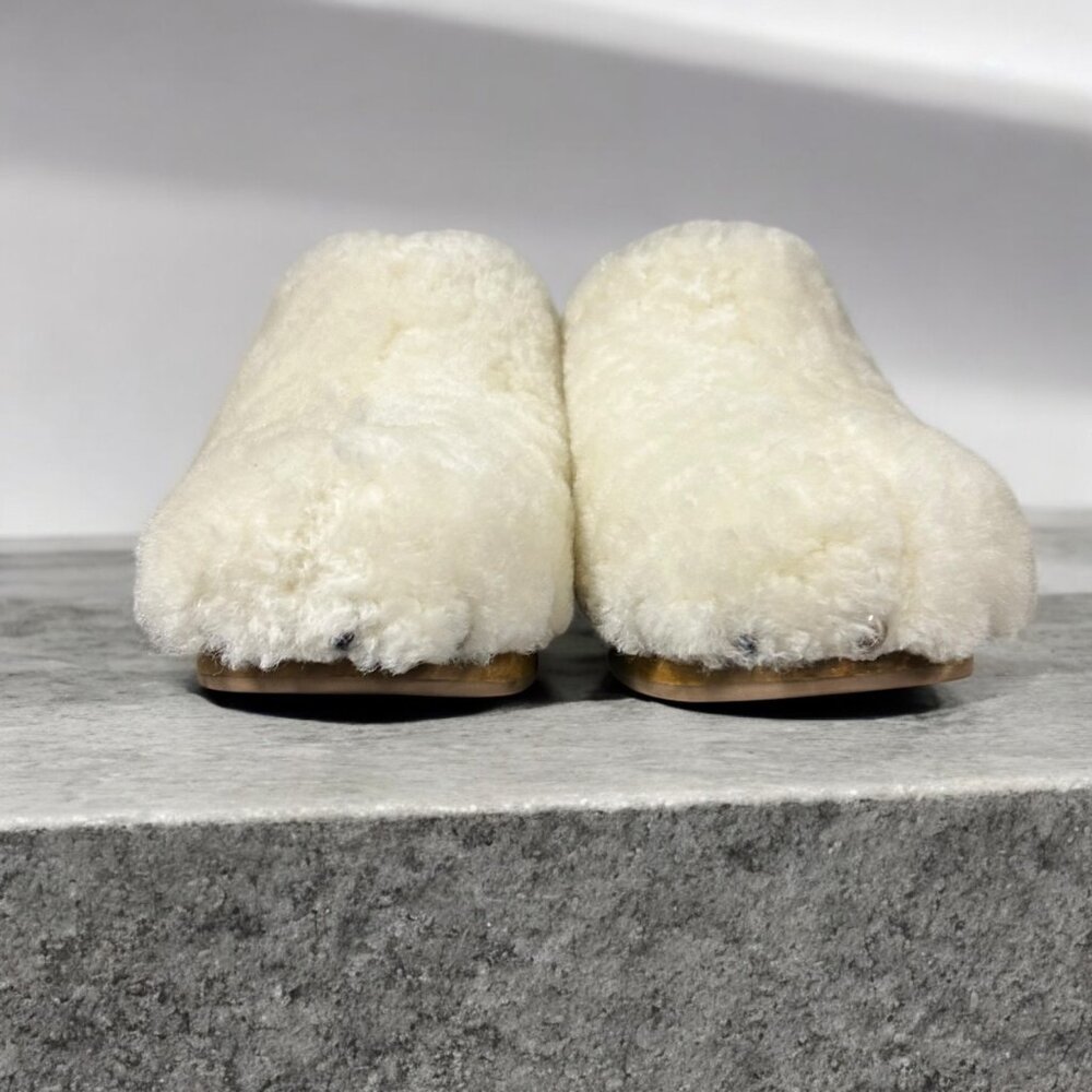 Matisse Stockholm Shearling Clogs Womens Size 7M Slip-On Block Heel Shoes Brazil - Picture 5 of 16